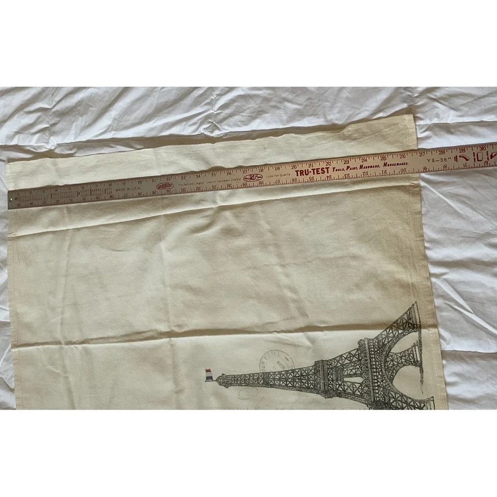 New Paris Eiffel Tower Cotton Dish Tea Towel & Vintage Keychain